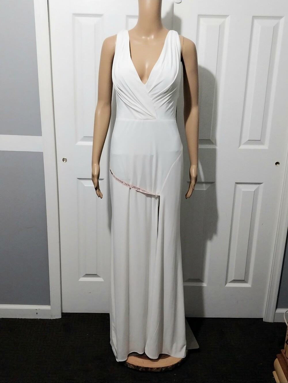 Mac Duggal Cowl Back Surplice Knit Gown, NWT, Size 12